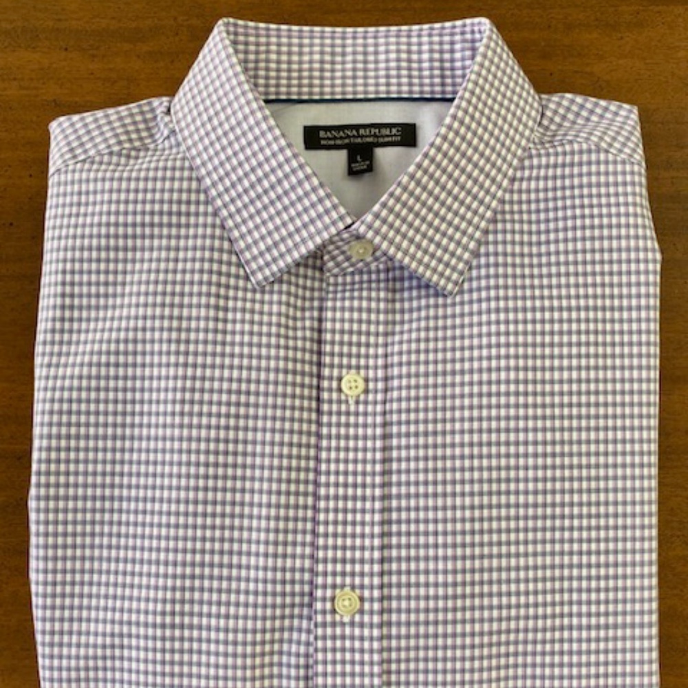 Banana Republic Non-Iron Tailored Slim Long Sleeve